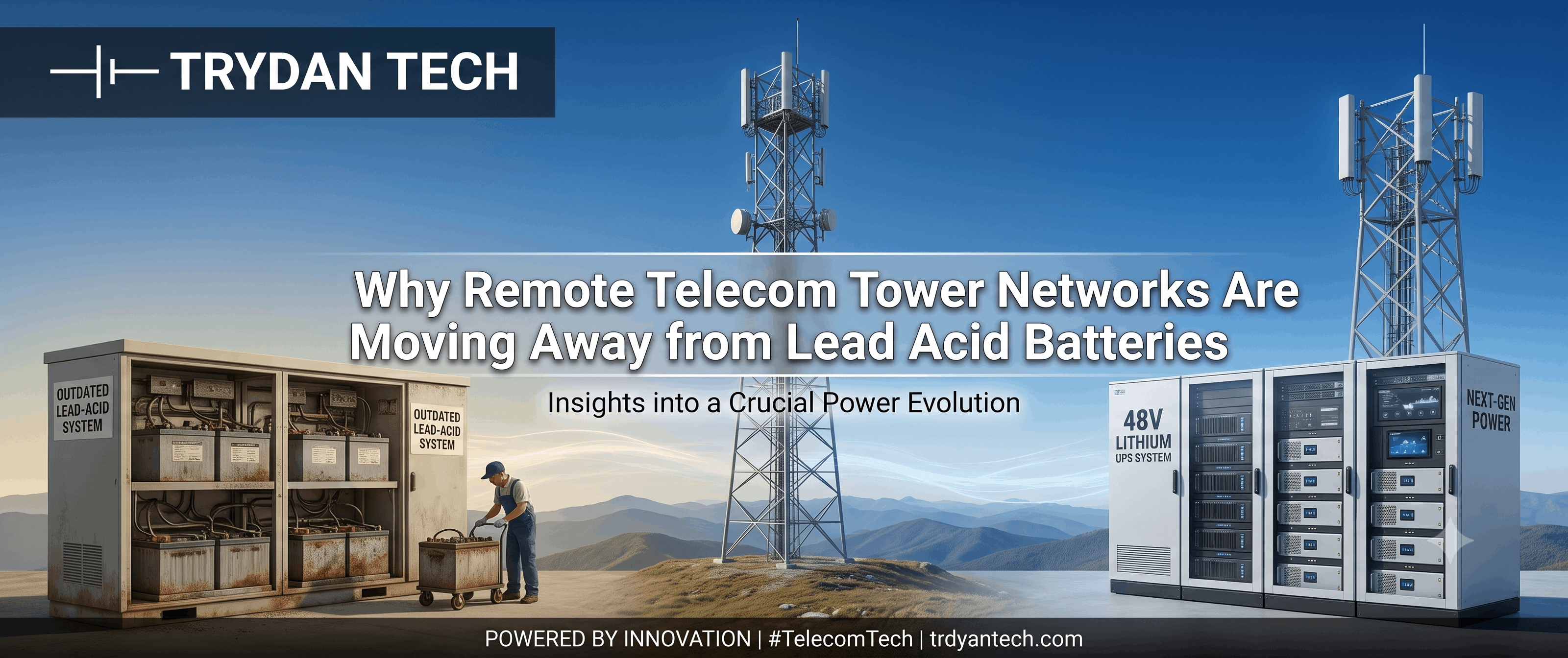 Why Remote Telecom Tower Networks Are Moving Away from Lead Acid Batteries.